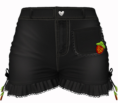 Strawberry ric rac shorts - made to order main image 0